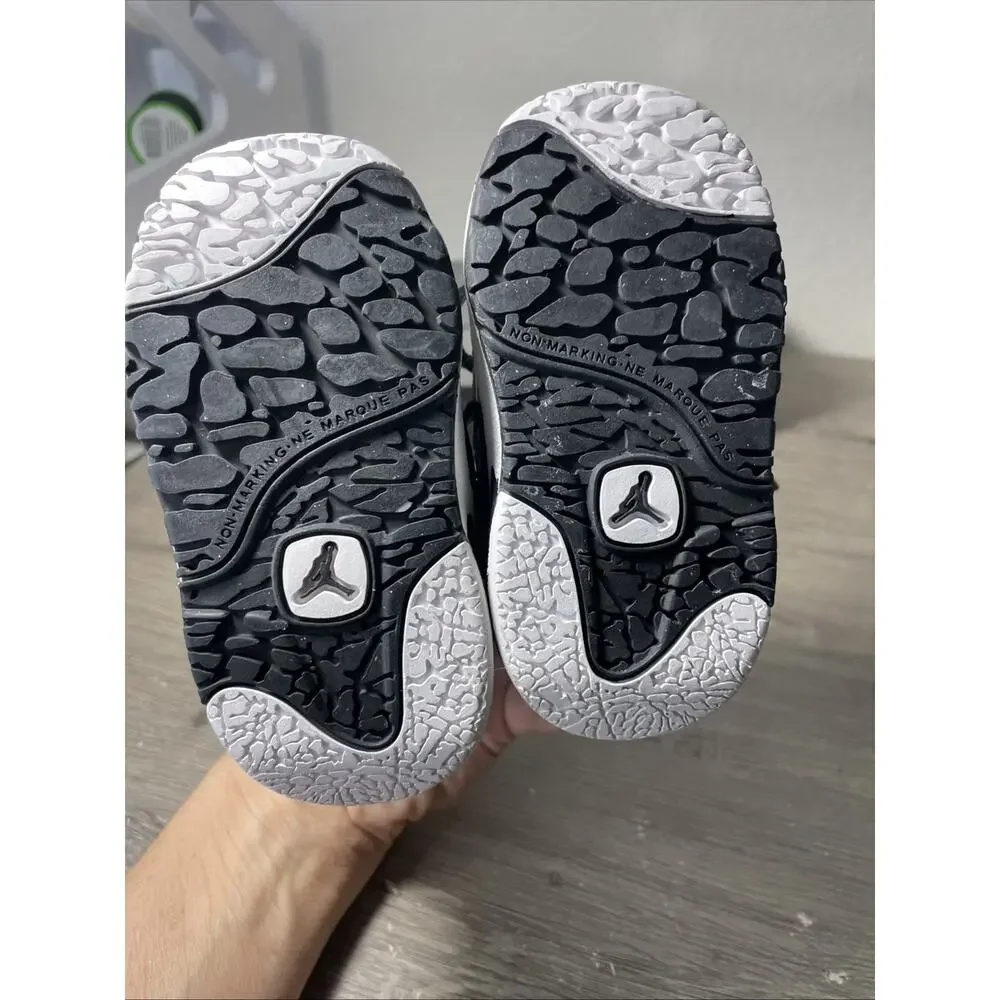 Nike Jordan CMFT Viz Air 13 TD Toddler White Black Sneaker 441376-101 4C